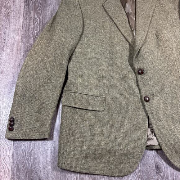 VTG 46 R Triona Green Donegal Tweed Wool Blazer Ireland - Picture 3 of 15